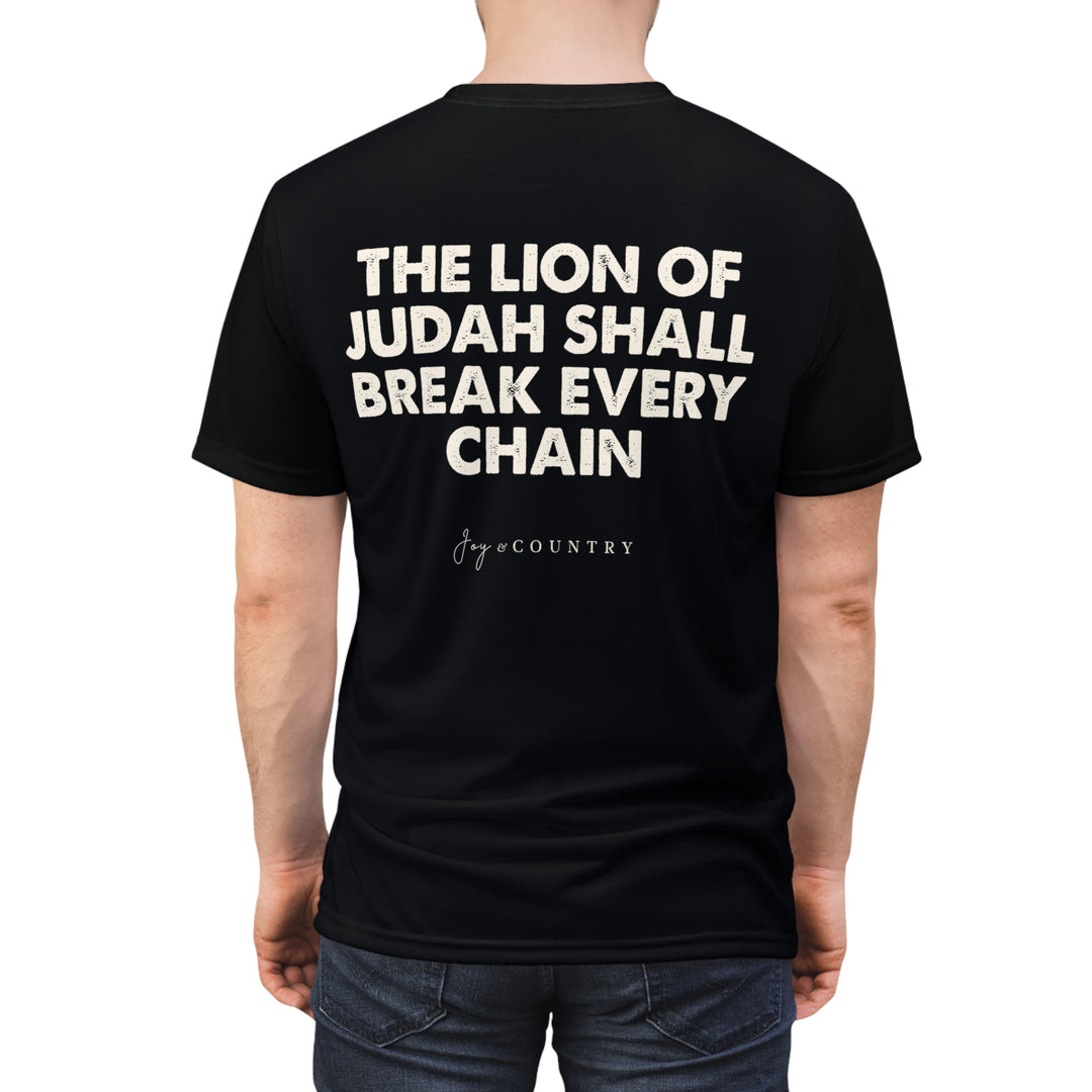 The Lion Of Judah Shall Break Every Chain - Unisex Premium Crew-Neck Tee - JC Exclusive
