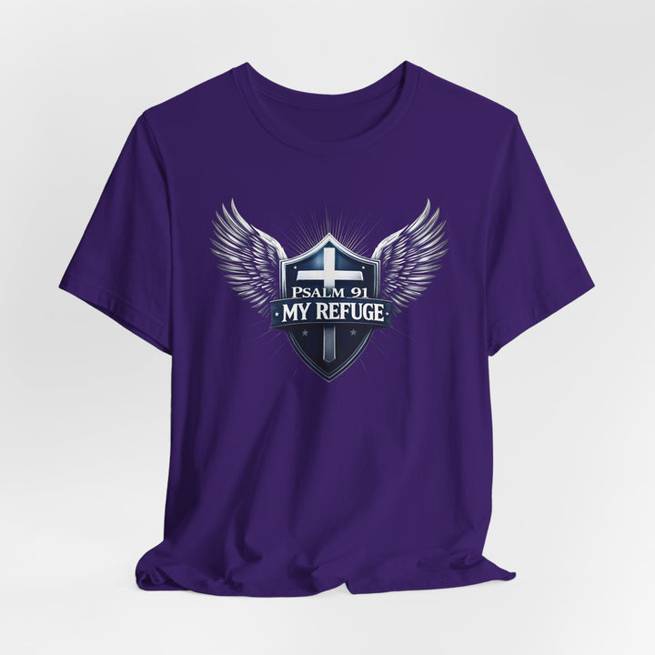 Psalm 91 My Refuge Under His Wings - Unisex Crew-Neck Tee - Joy & Country