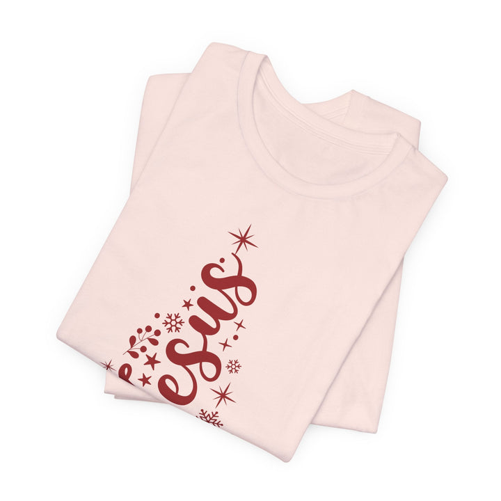 Jesus Intertwined Christmas Tree - Unisex Crew-Neck Tee   T-Shirt Joy & Country
