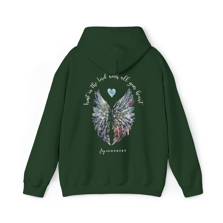 Trust In The Lord With All Your Heart - Back Print - Unisex Hoodie Sweatshirt