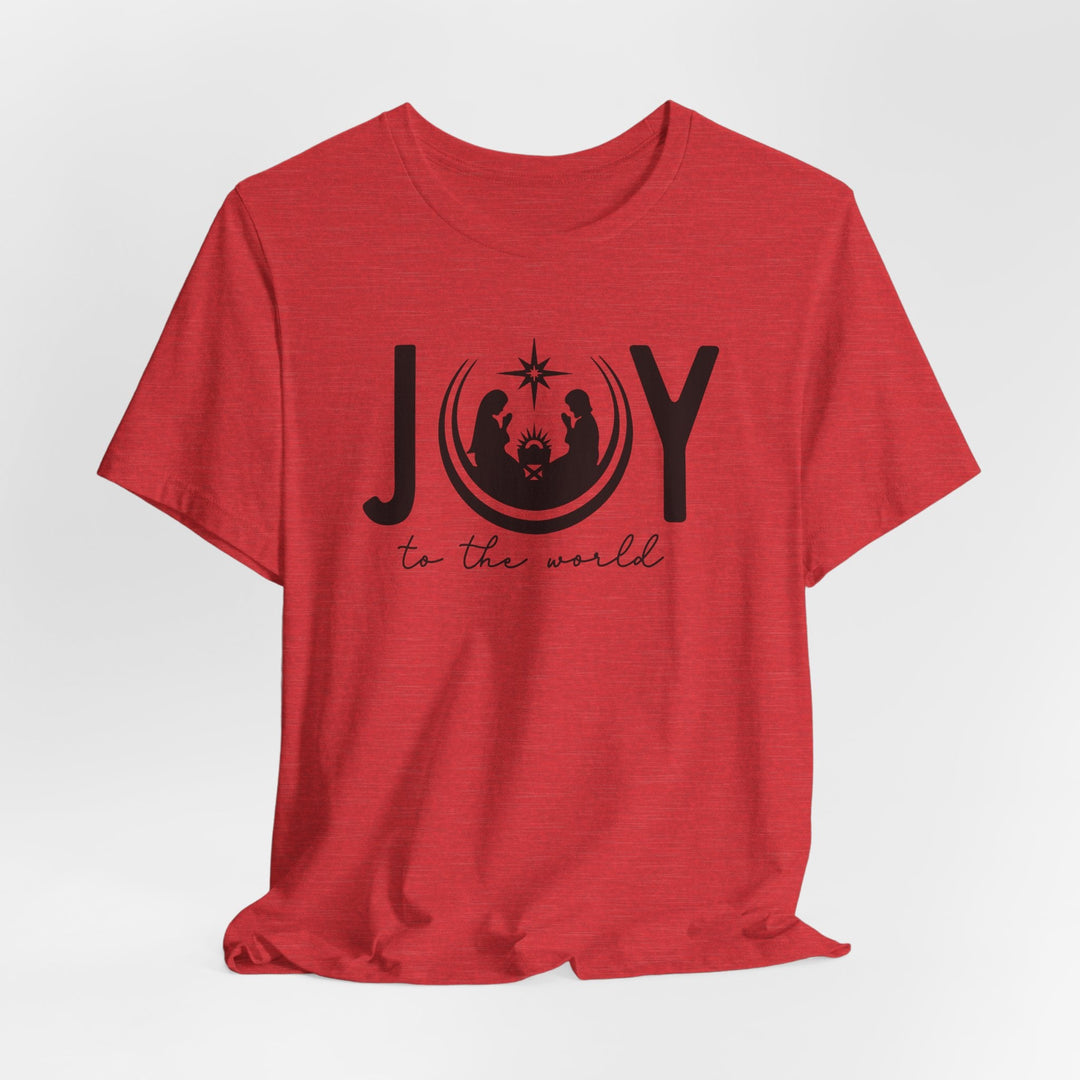 Joy To The World Manger Scene - Unisex Crew-Neck Tee   T-Shirt Joy & Country