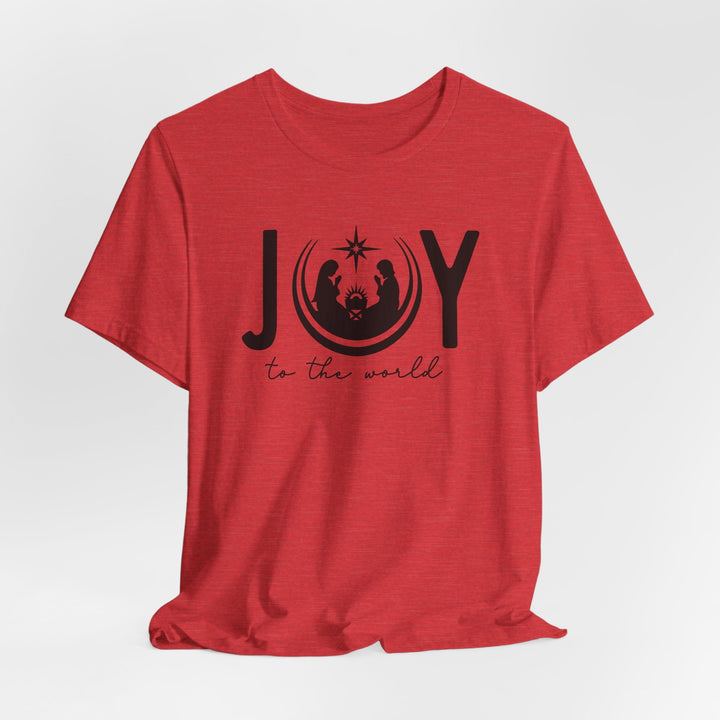 Joy To The World Manger Scene - Unisex Crew-Neck Tee   T-Shirt Joy & Country