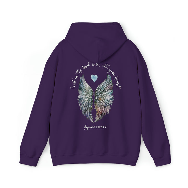 Trust In The Lord With All Your Heart - Back Print - Unisex Hoodie Sweatshirt