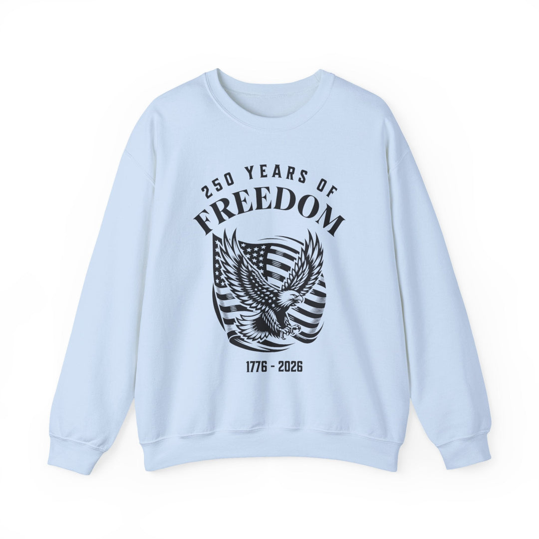 250 Years of Freedom Eagle With Flag - Unisex Crew-Neck Sweatshirt   Sweatshirt Joy & Country