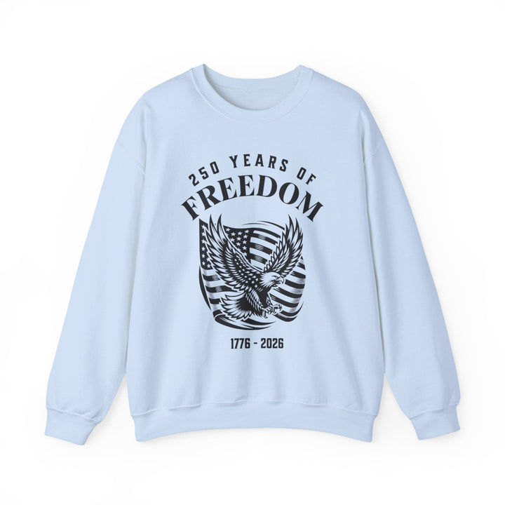 250 Years of Freedom Eagle With Flag - Unisex Crew-Neck Sweatshirt   Sweatshirt Joy & Country