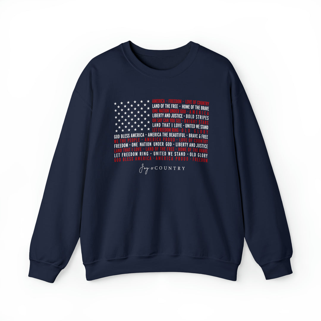 We Love America - Unisex Crew-Neck Sweatshirt
