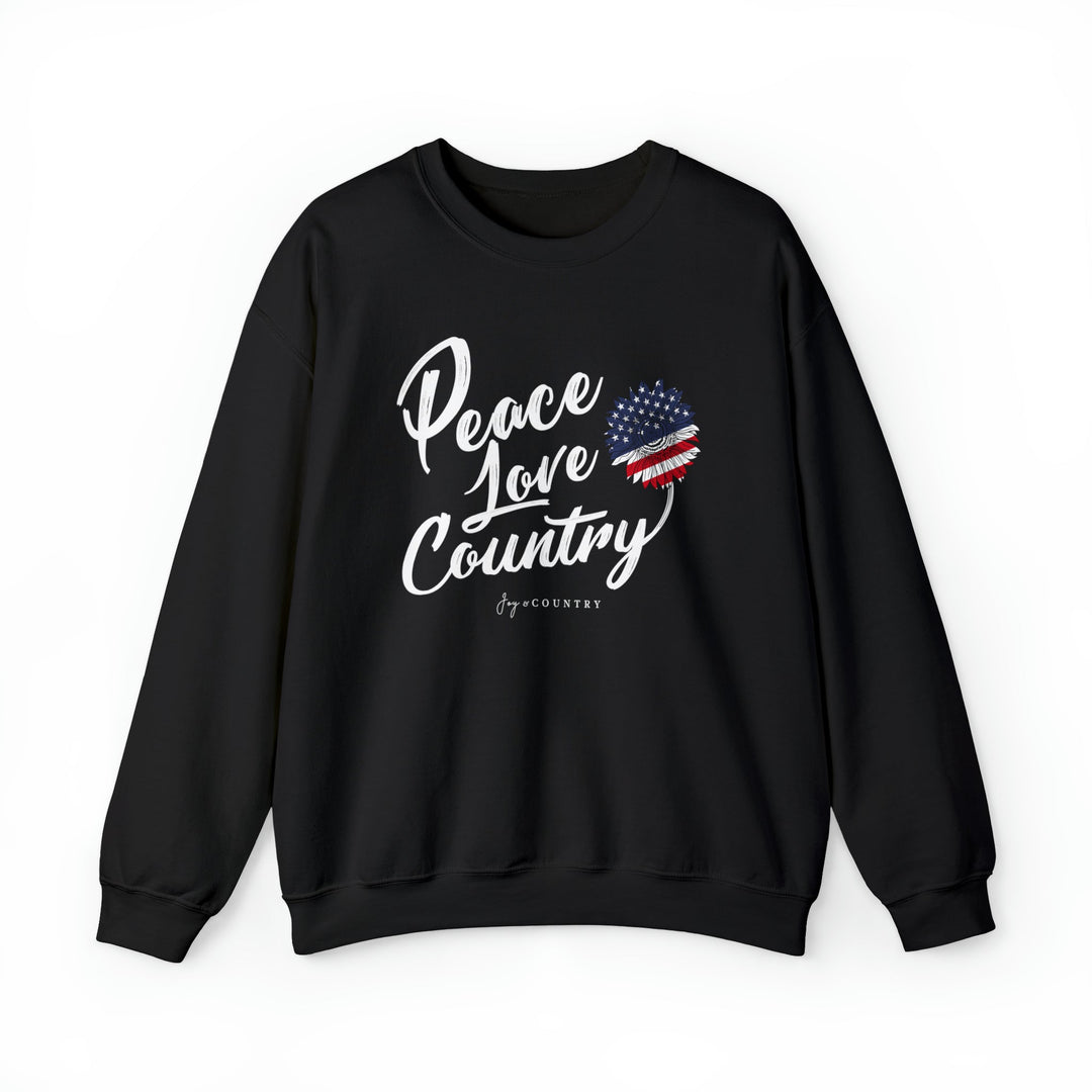Peace, Love & Country - Unisex Crew-Neck Sweatshirt   Sweatshirt Joy & Country