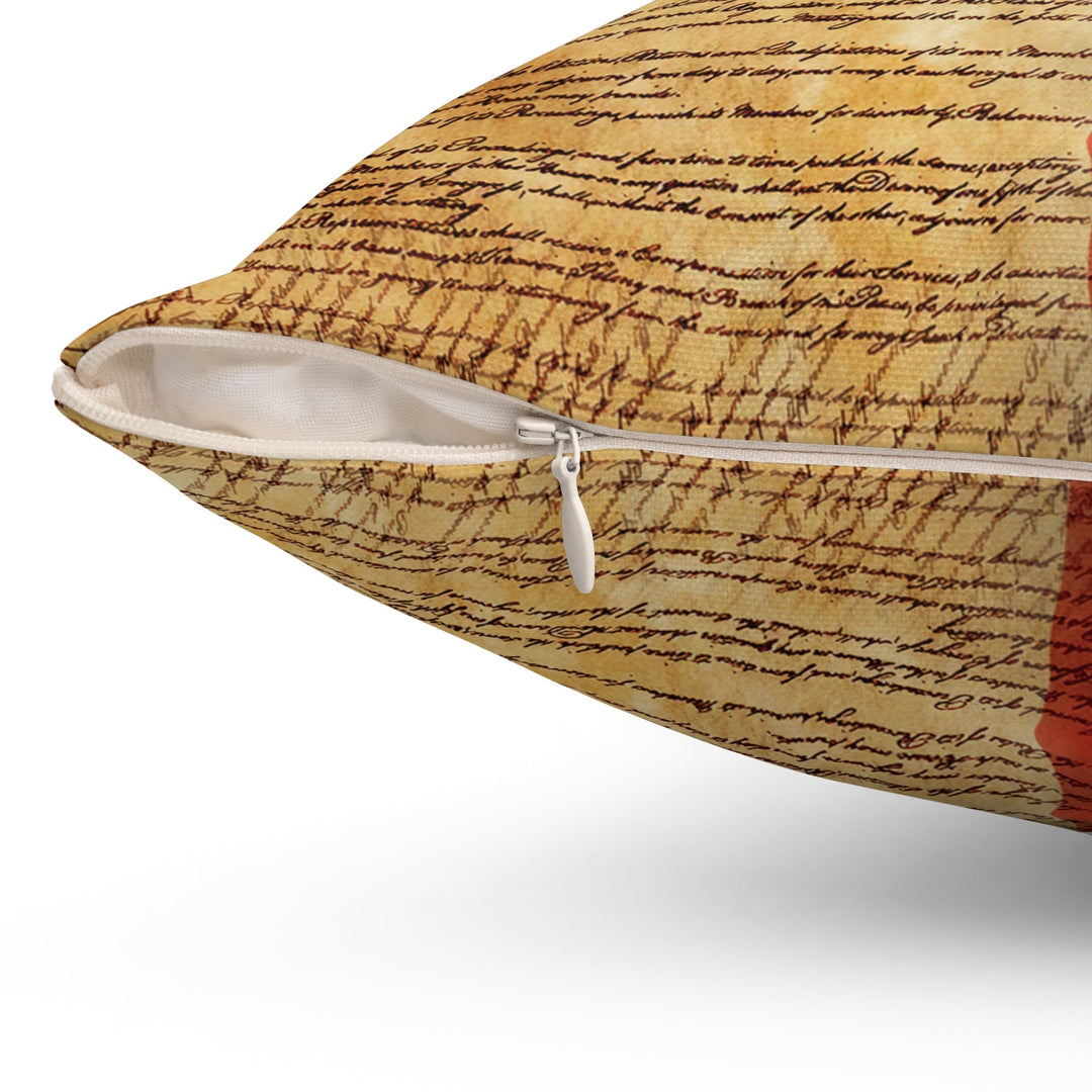 USA Freedom Declaration Of Independence - 18x18 Pillow   Pillows Joy & Country