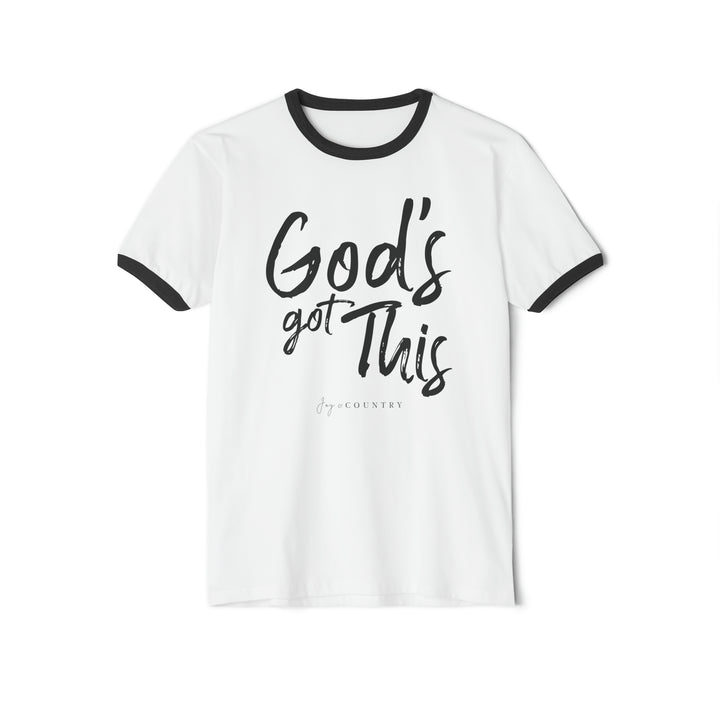 God's Got This - Unisex Cotton Ringer T-Shirt