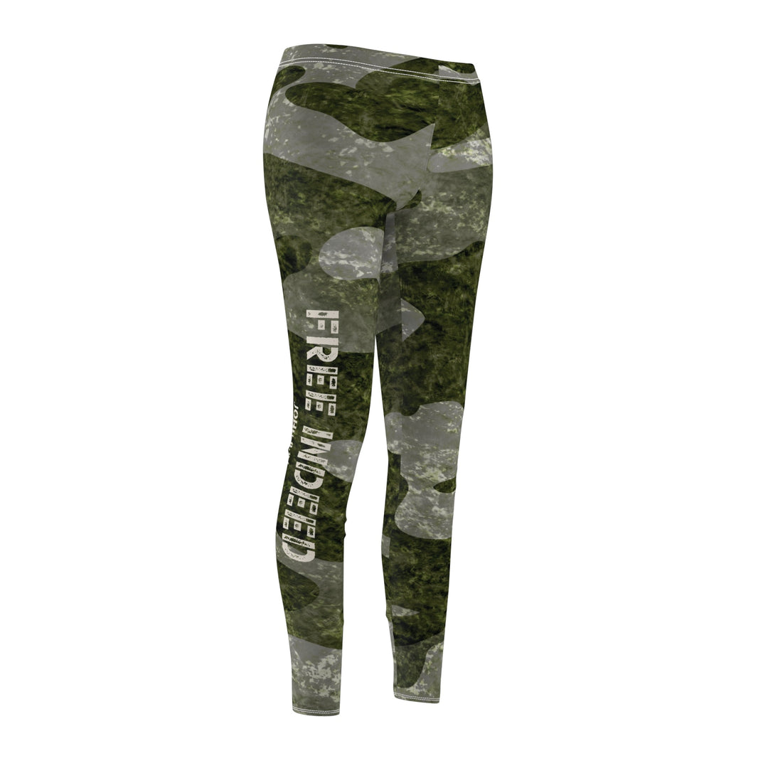 Free Indeed John 8:36 - Camo - Women's Lightweight Leggings   Leggings Joy & Country
