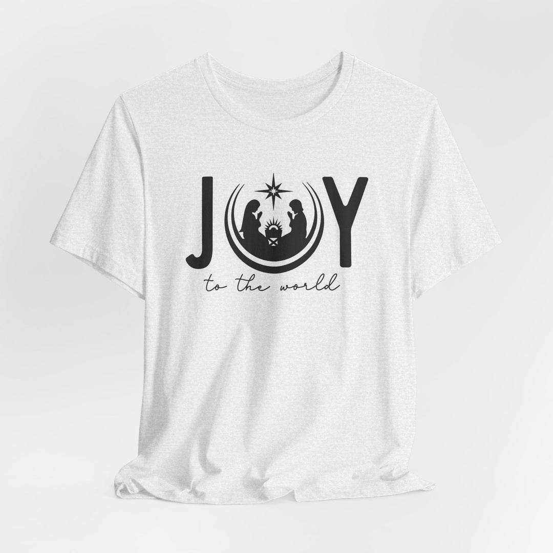 Joy To The World Manger Scene - Unisex Crew-Neck Tee   T-Shirt Joy & Country
