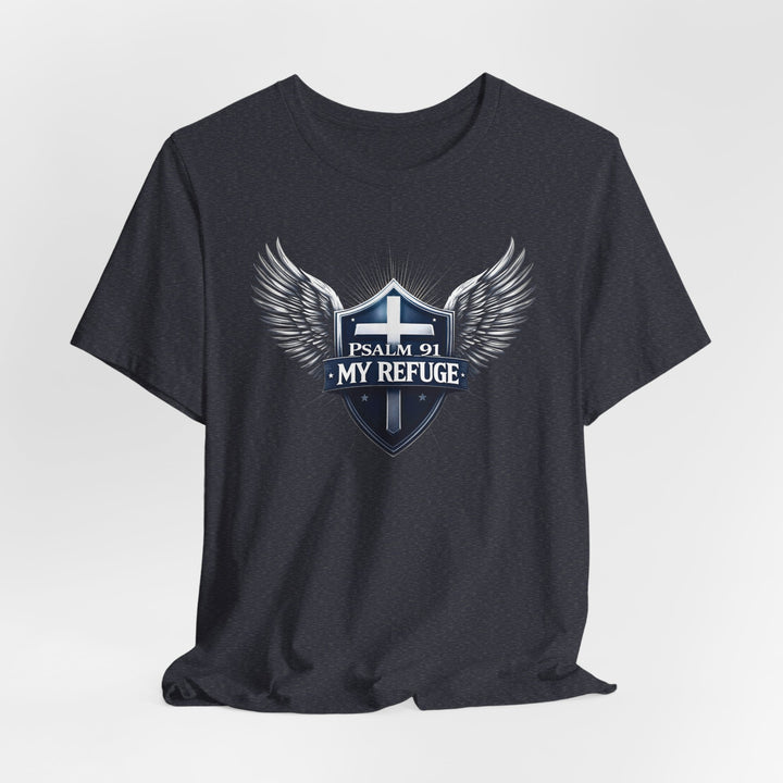 Psalm 91 My Refuge Under His Wings - Unisex Crew-Neck Tee - Joy & Country