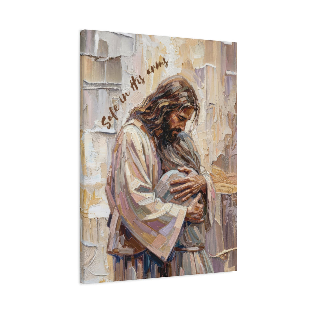 Safe in His Arms - Stretched, 1.25" Canvas   Canvas Joy & Country