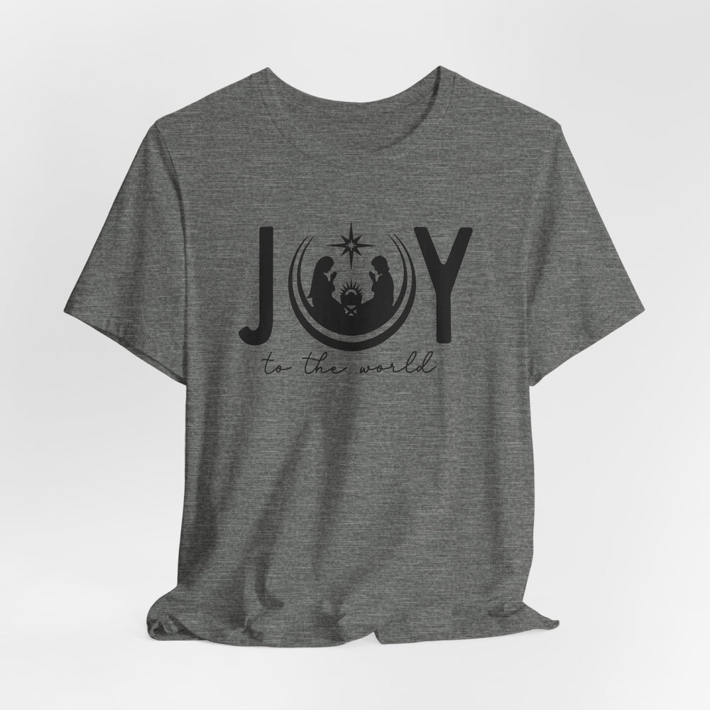 Joy To The World Manger Scene - Unisex Crew-Neck Tee   T-Shirt Joy & Country