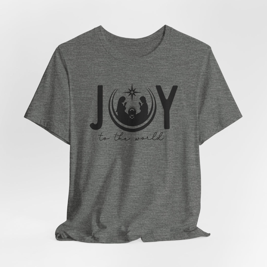 Joy To The World Manger Scene - Unisex Crew-Neck Tee   T-Shirt Joy & Country