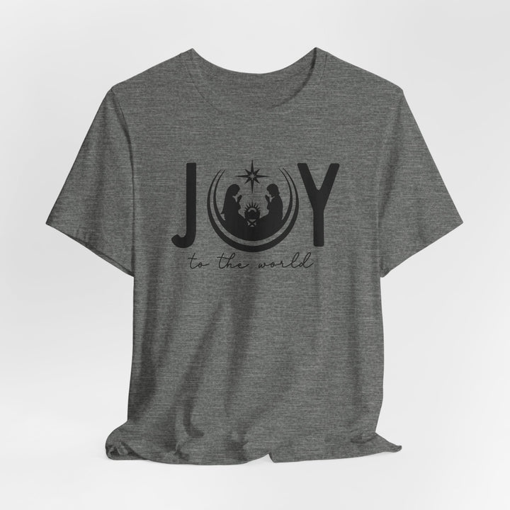 Joy To The World Manger Scene - Unisex Crew-Neck Tee   T-Shirt Joy & Country