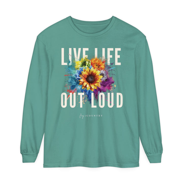 Live Life Out Loud - Premium Heavyweight Unisex Long-Sleeve Tee