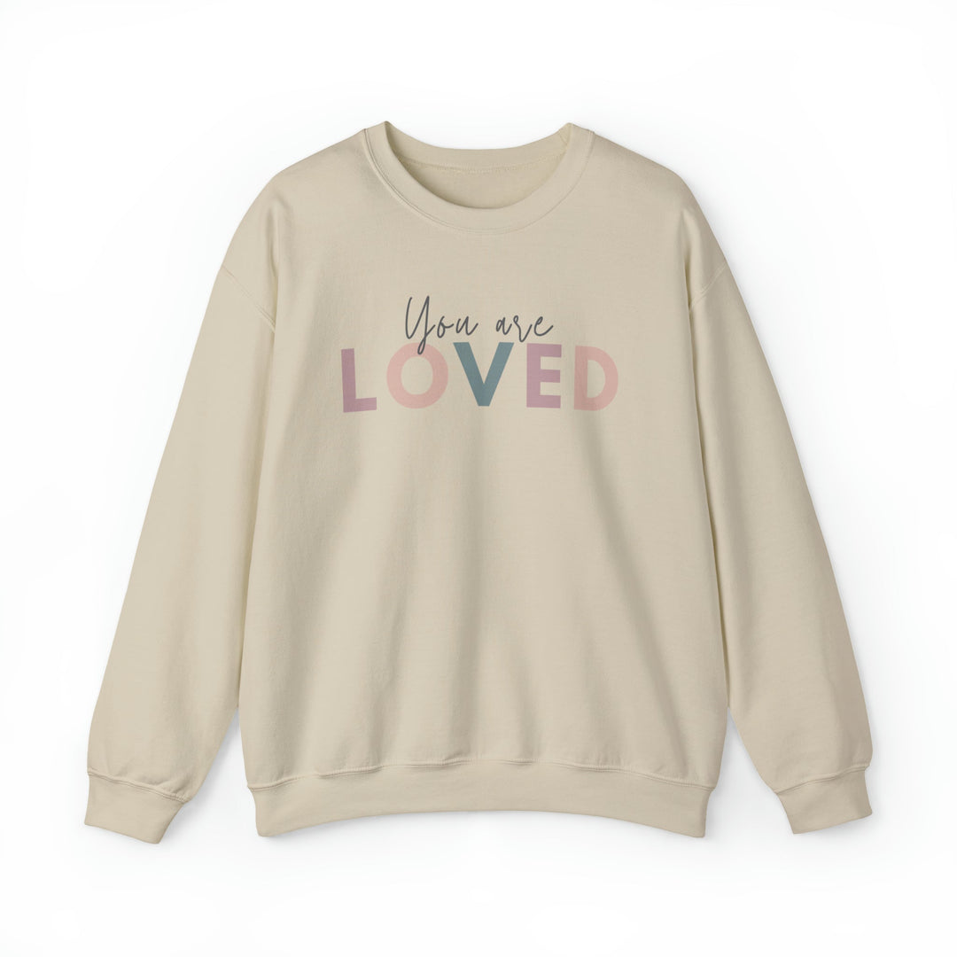 You are Loved - Unisex Crew-Neck Sweatshirt   Sweatshirt Joy & Country
