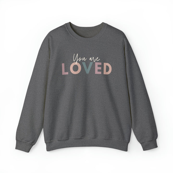 You are Loved - Unisex Crew-Neck Sweatshirt   Sweatshirt Joy & Country
