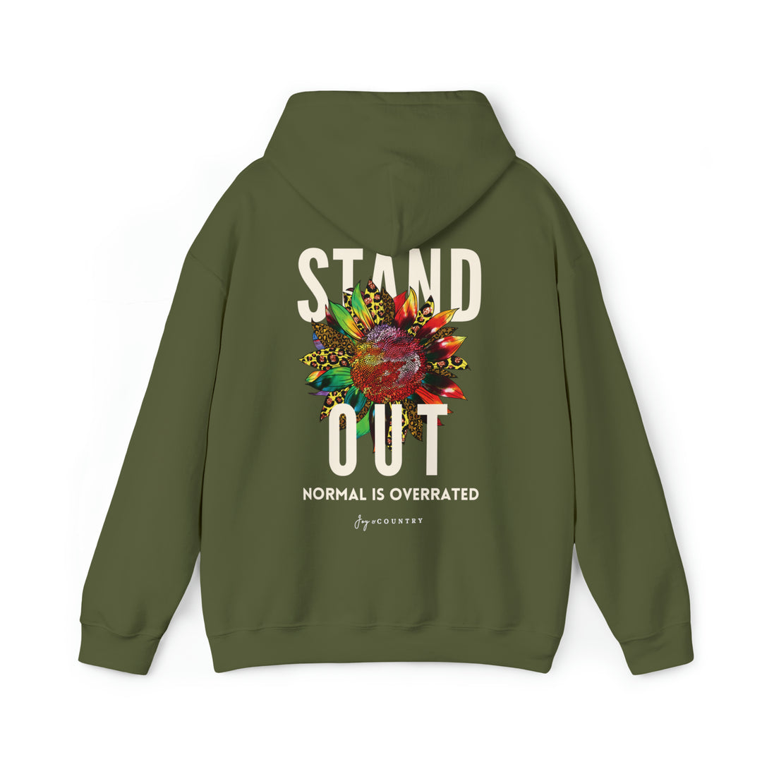 Stand Out; Normal Is Overrated - Back Print - Unisex Hoodie Sweatshirt