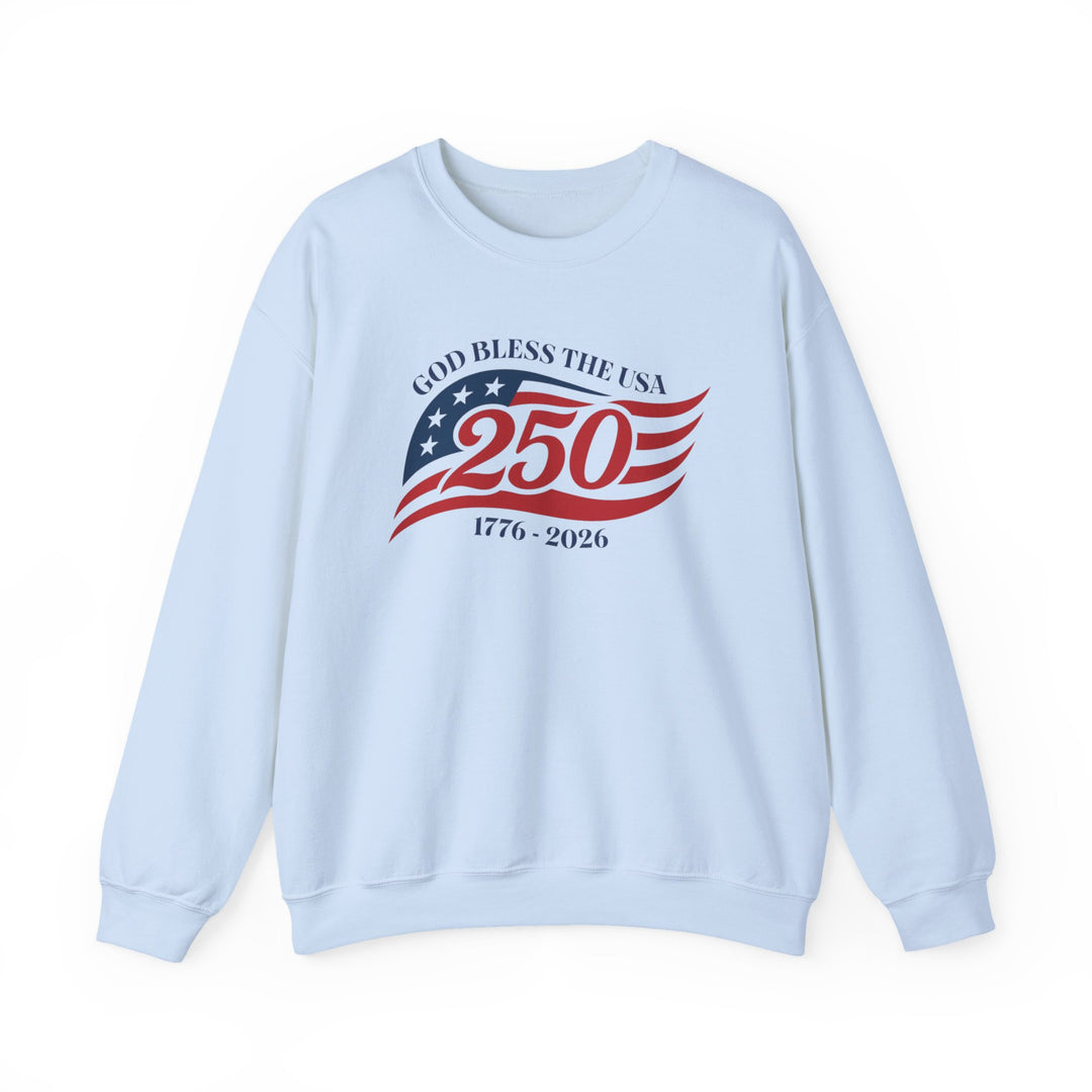God Bless The USA 250th Anniversary 1776-2026 - Unisex Crew-Neck Sweatshirt