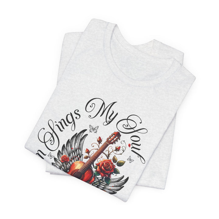 Then Sings My Soul With Guitar And Angel Wings - Unisex Crew-Neck Tee - Joy & Country