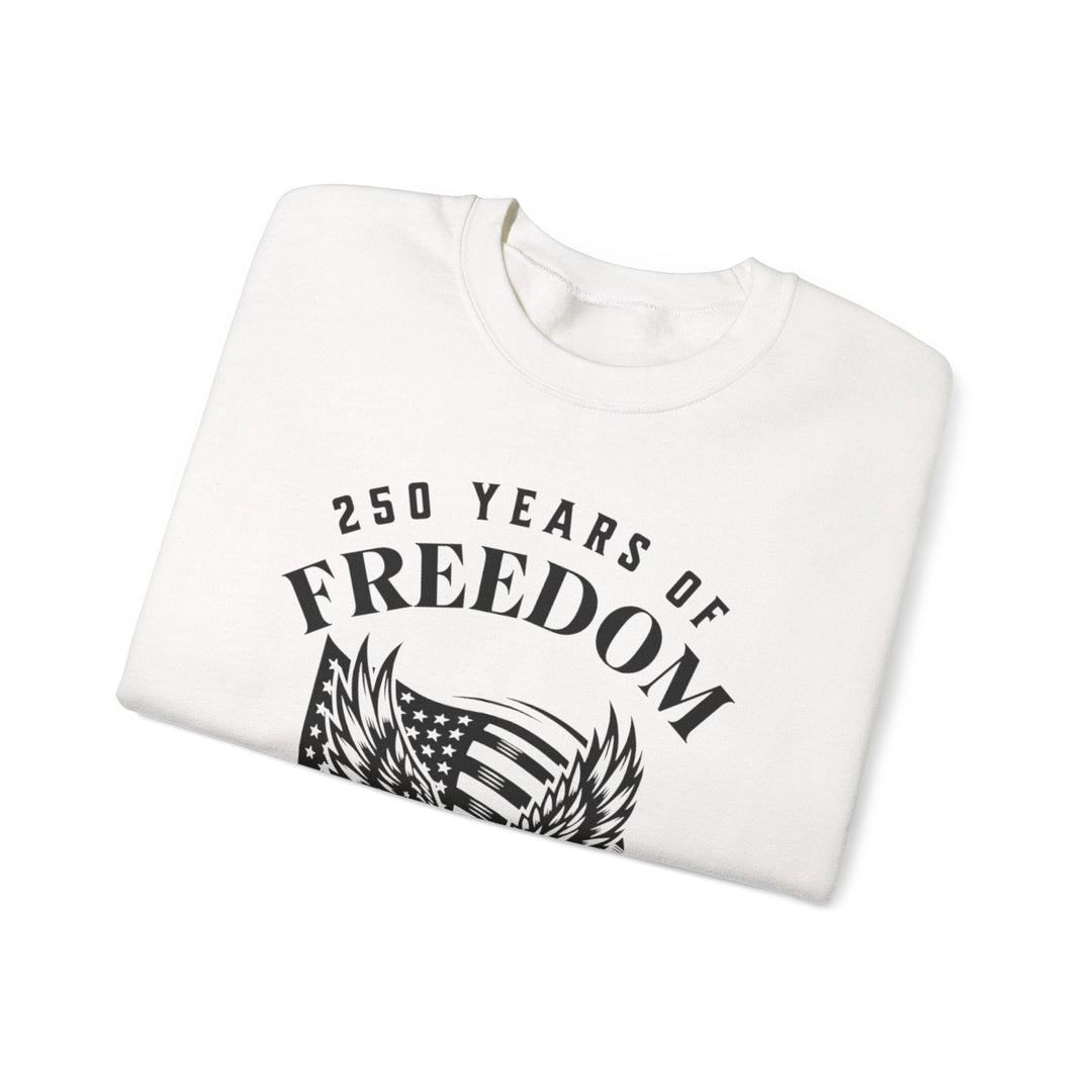 250 Years of Freedom Eagle With Flag - Unisex Crew-Neck Sweatshirt   Sweatshirt Joy & Country
