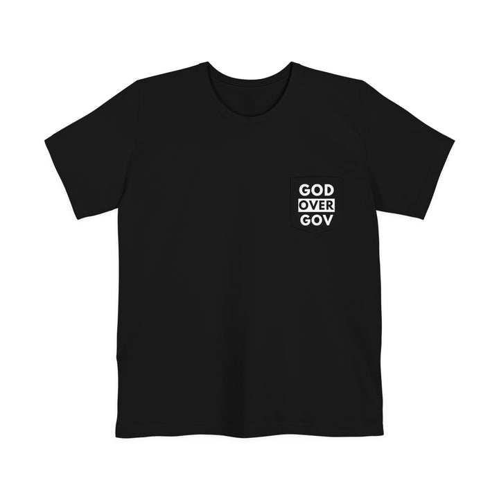 God Over Gov - Unisex Pocket Crew-Neck Tee