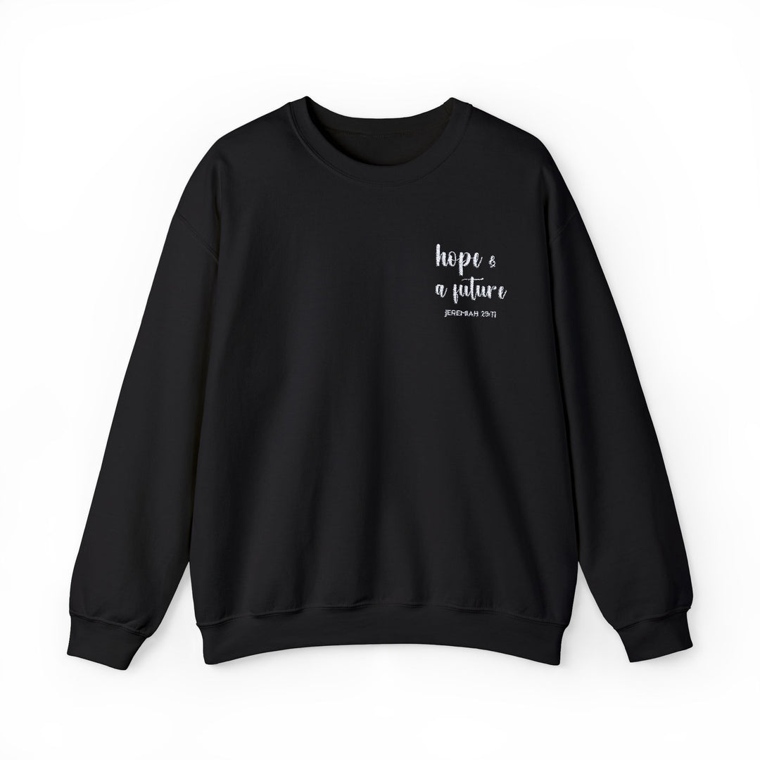 [Embroidered] Hope & A Future - Jeremiah 29:11 - Unisex Crew-Neck Sweatshirt - Joy & Country