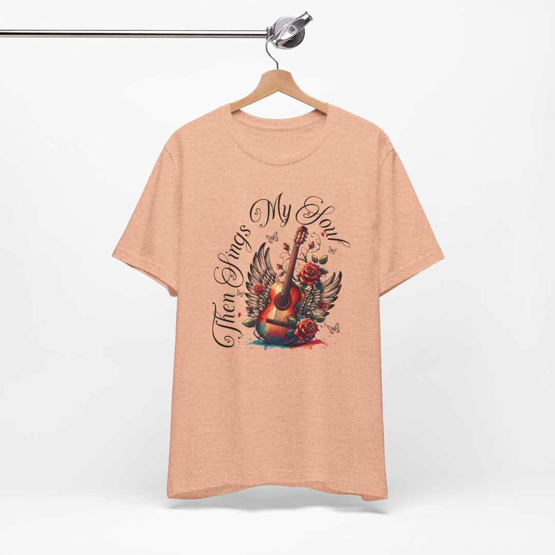 Then Sings My Soul With Guitar And Angel Wings - Unisex Crew-Neck Tee - Joy & Country