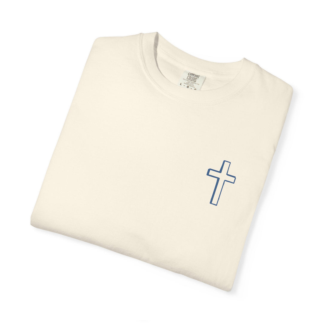 Just a Girl Who Loves The Lord - Front & Back - Premium Unisex Heavyweight Crew-Neck Tee   T-Shirt Joy & Country