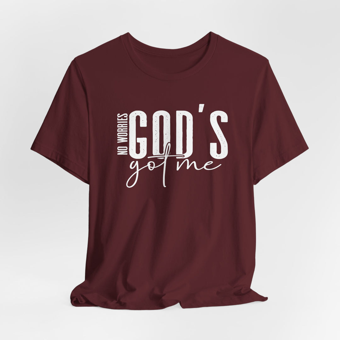 No Worries, God's Got Me - Unisex Crew-Neck Tee - Joy & Country