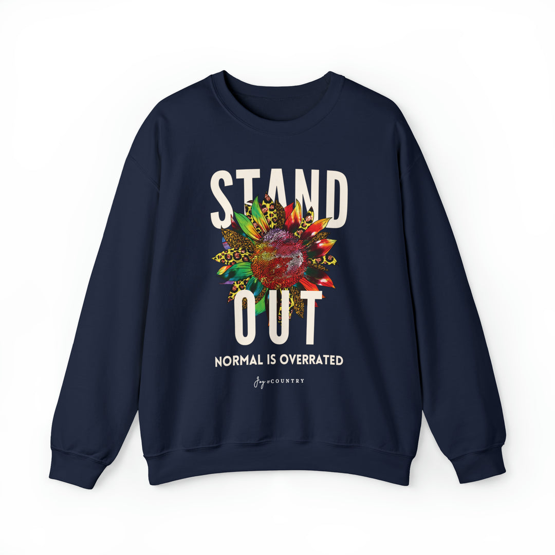Stand Out; Normal Is Overrated - Unisex Crew-Neck Sweatshirt