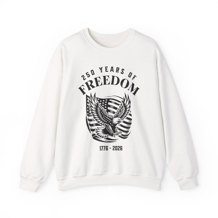 250 Years of Freedom Eagle With Flag - Unisex Crew-Neck Sweatshirt   Sweatshirt Joy & Country