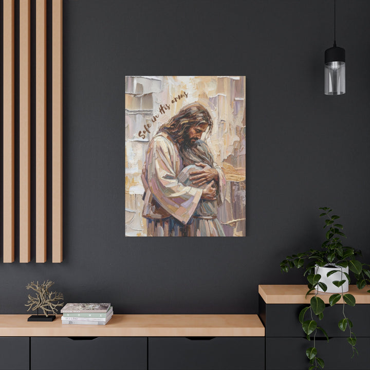 Safe in His Arms - Stretched, 1.25" Canvas   Canvas Joy & Country