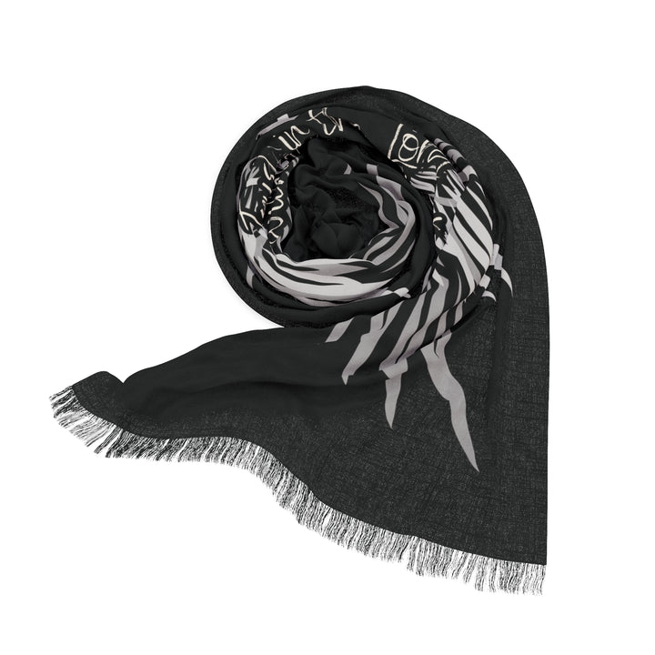 Trust In The Lord Cross Angel Wings - Semi-Translucent Lightweight Inspirational Wrap Scarf