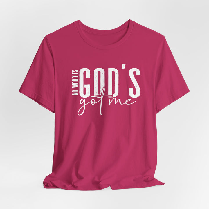 No Worries, God's Got Me - Unisex Crew-Neck Tee - Joy & Country