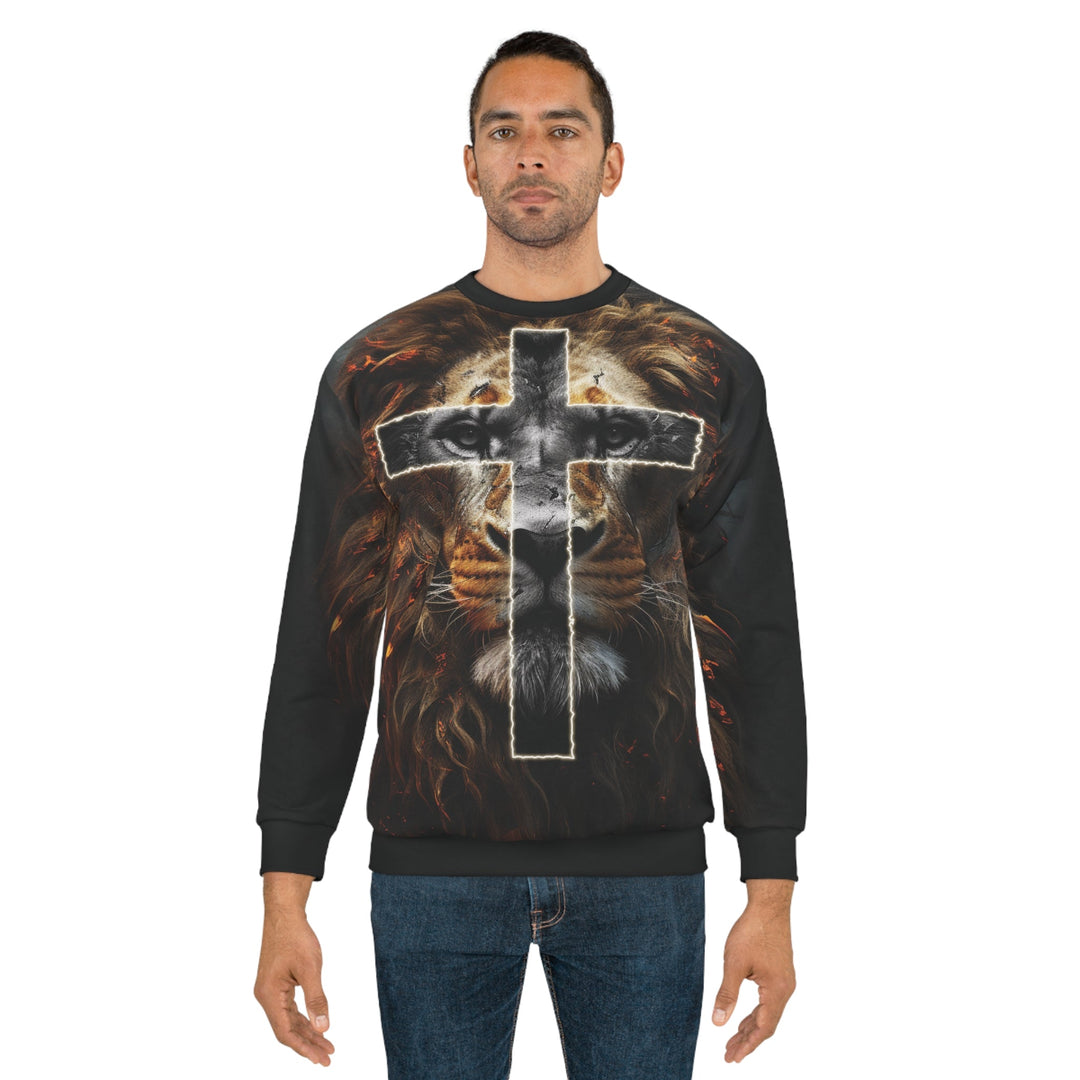 The Lion of Judah Shall Break Every Chain - Premium Unisex Crew-Neck Sweatshirt - JC Exclusive   Sweatshirt Joy & Country