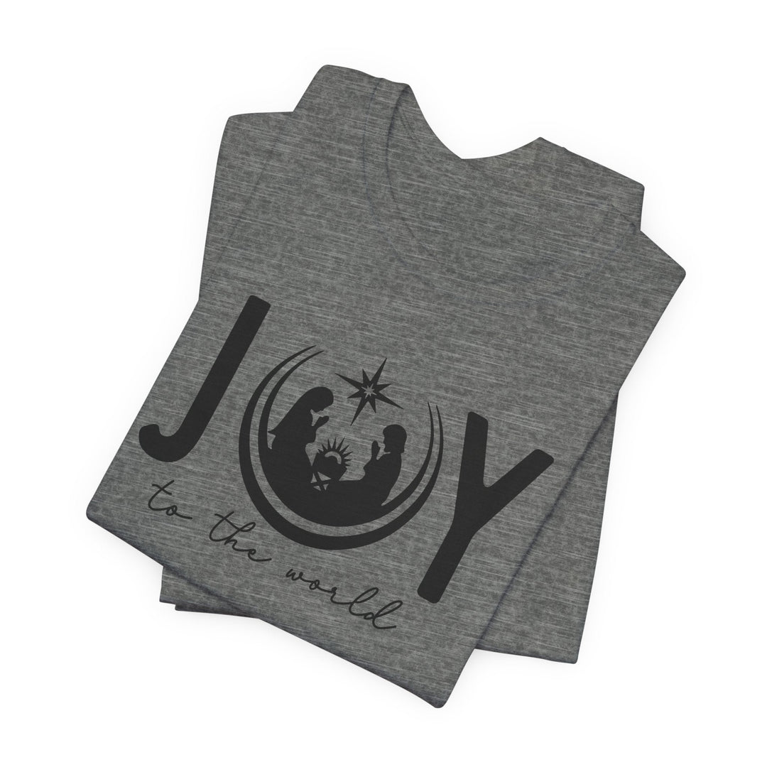 Joy To The World Manger Scene - Unisex Crew-Neck Tee   T-Shirt Joy & Country