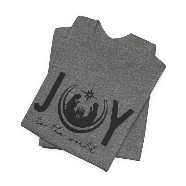 Joy To The World Manger Scene - Unisex Crew-Neck Tee   T-Shirt Joy & Country