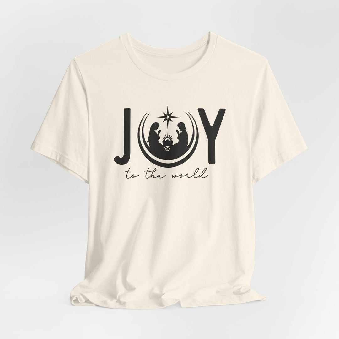 Joy To The World Manger Scene - Unisex Crew-Neck Tee   T-Shirt Joy & Country