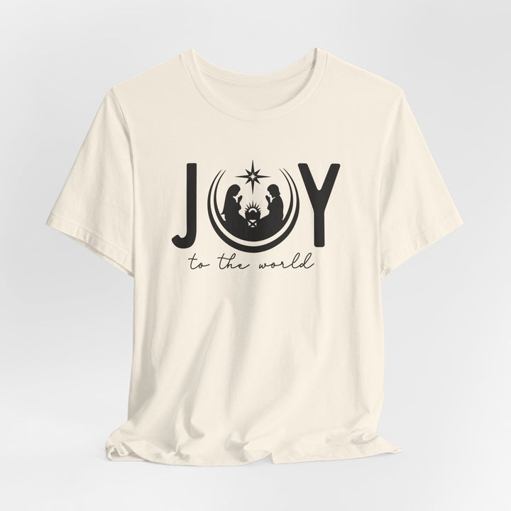 Joy To The World Manger Scene - Unisex Crew-Neck Tee   T-Shirt Joy & Country
