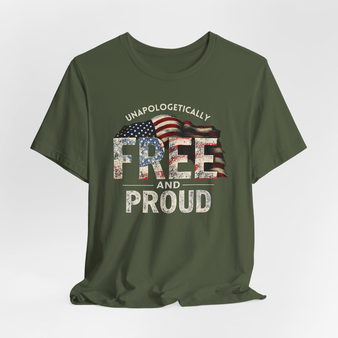 Unapologetically Free And Proud - Unisex Crew-Neck Tee - Joy & Country