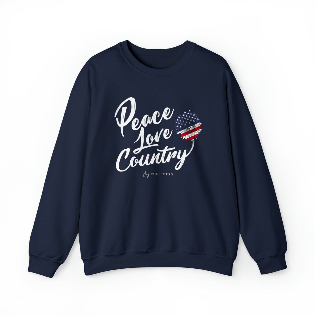 Peace, Love & Country - Unisex Crew-Neck Sweatshirt   Sweatshirt Joy & Country