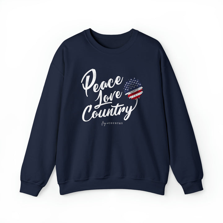 Peace, Love & Country - Unisex Crew-Neck Sweatshirt   Sweatshirt Joy & Country