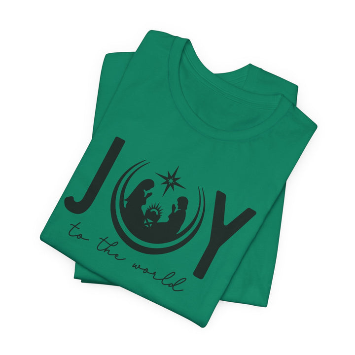 Joy To The World Manger Scene - Unisex Crew-Neck Tee   T-Shirt Joy & Country