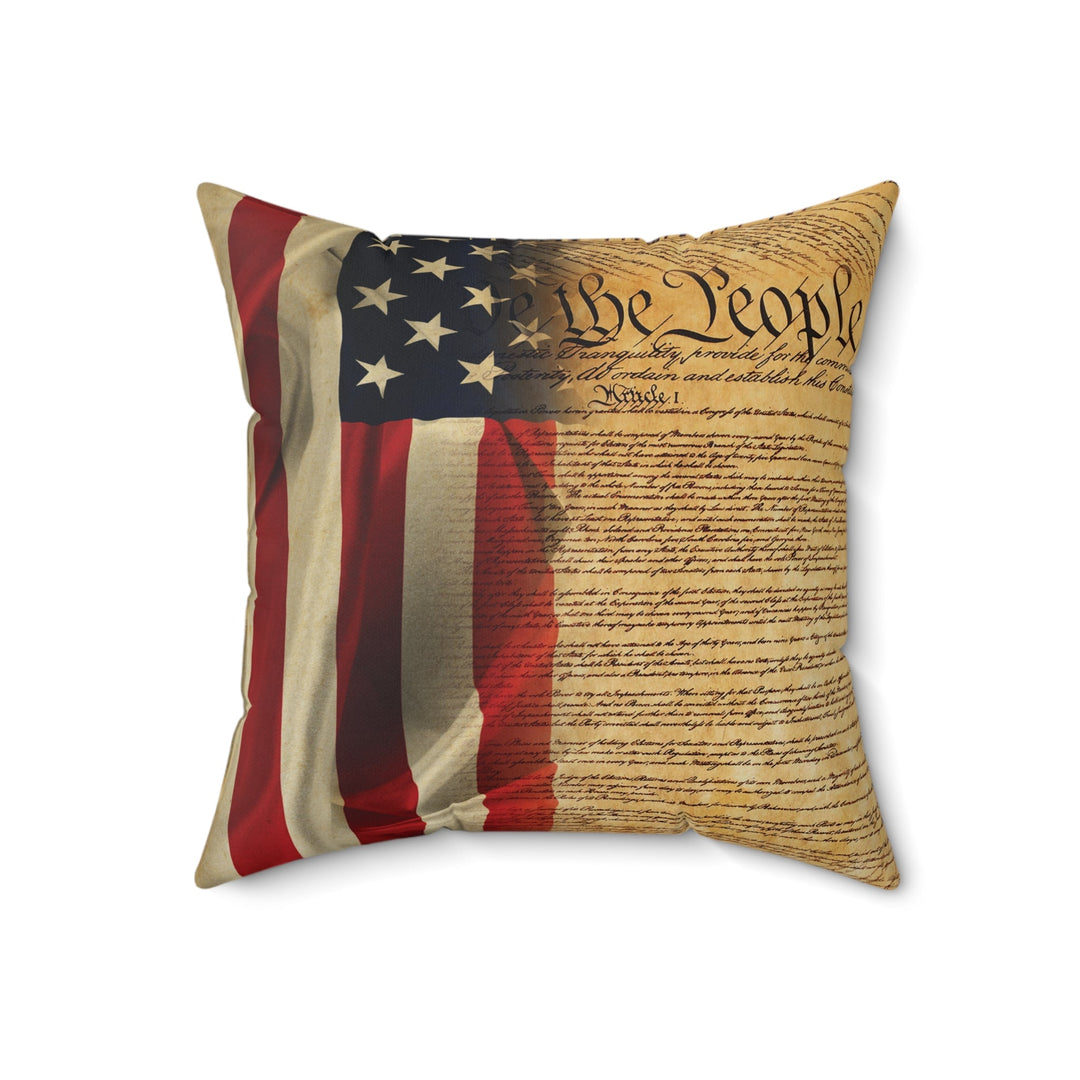 USA Freedom Declaration Of Independence - 18x18 Pillow   Pillows Joy & Country