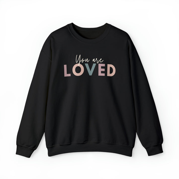 You are Loved - Unisex Crew-Neck Sweatshirt   Sweatshirt Joy & Country
