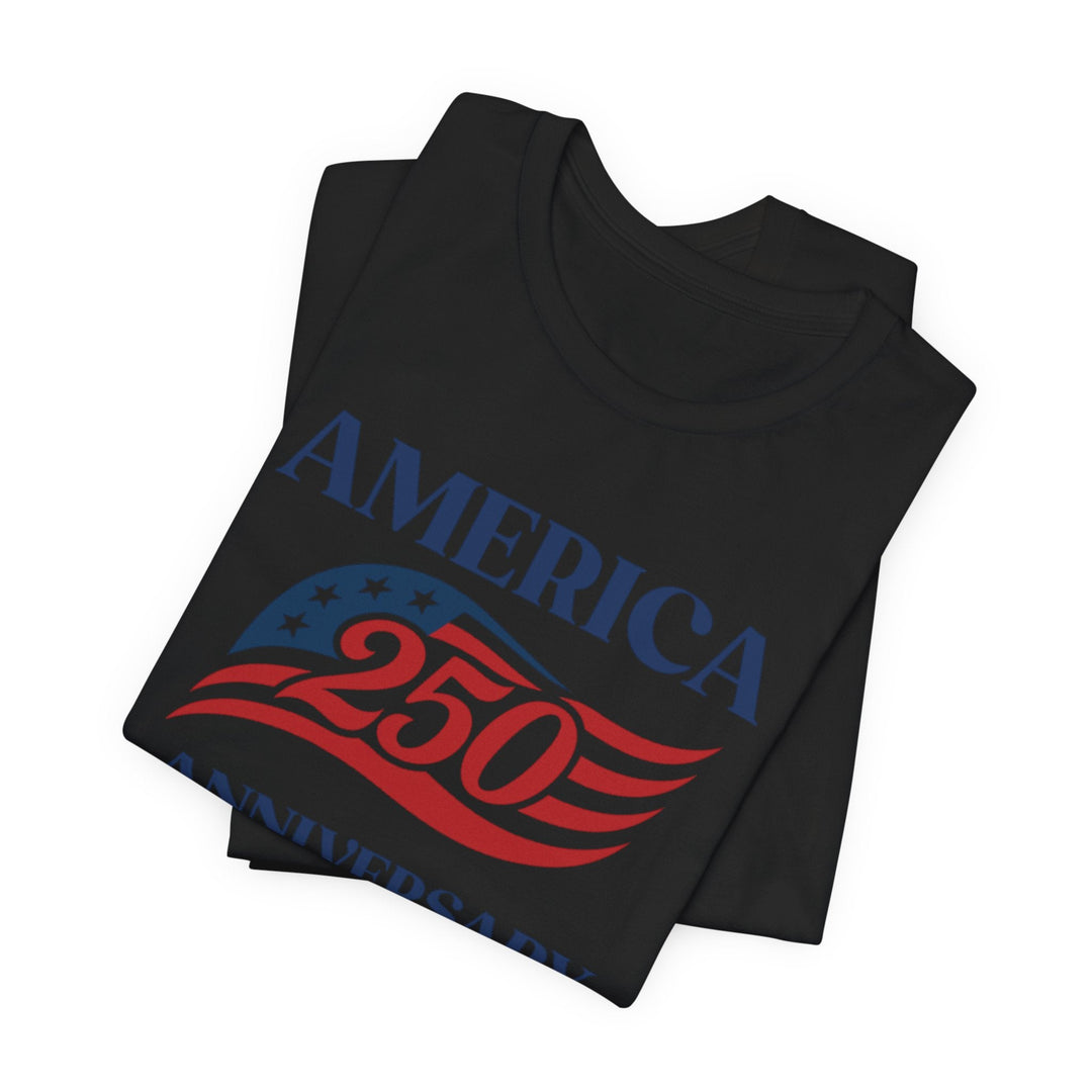 America 250th Anniversary Flag 1776-2026 With Stars - Unisex Crew-Neck Tee   T-Shirt Joy & Country