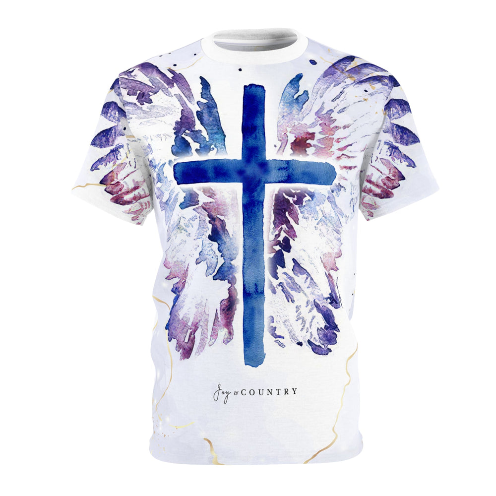 Covered By His Feathers Psalm 91:4 - Unisex Premium Crew-Neck Tee - JC Exclusive   T-Shirt Joy & Country